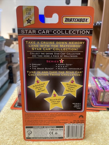 Matchbox Star Car Collection-Series 1- Happy Days 56 Ford Pickup Mint New Fonzie - Picture 2 of 5