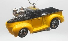 Christmas Ornament for 1941 Ford Pickup Truck Yellow Black