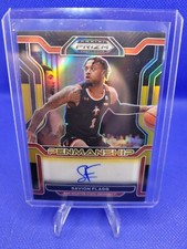 SAVION FLAGG - 2022-23 Panini Prizm Draft Picks Penmanship ROOKIE BLACK GOLD 3/5