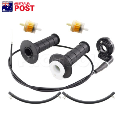 7/8" Handlebar Grips & Throttle Cable For Yamaha TTR90 (2000-2007) – Left & Right Set