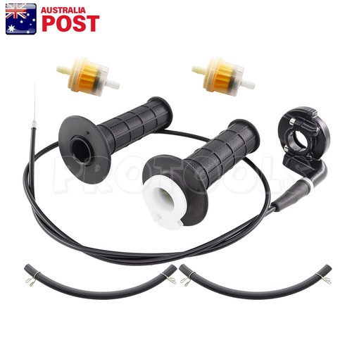 Black Handle Grip Replacement Handlebar Grip & Throttle Cable For - Foto 9