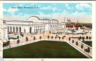 Post Card Union Station Washington DC. c;1917-1929