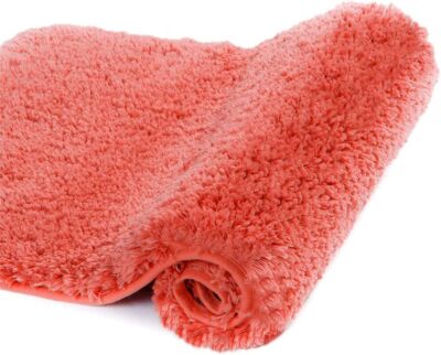 Soft Microfiber Shaggy NonSlip Bath Mat for Bathroom Thick Plush Water Absorbent