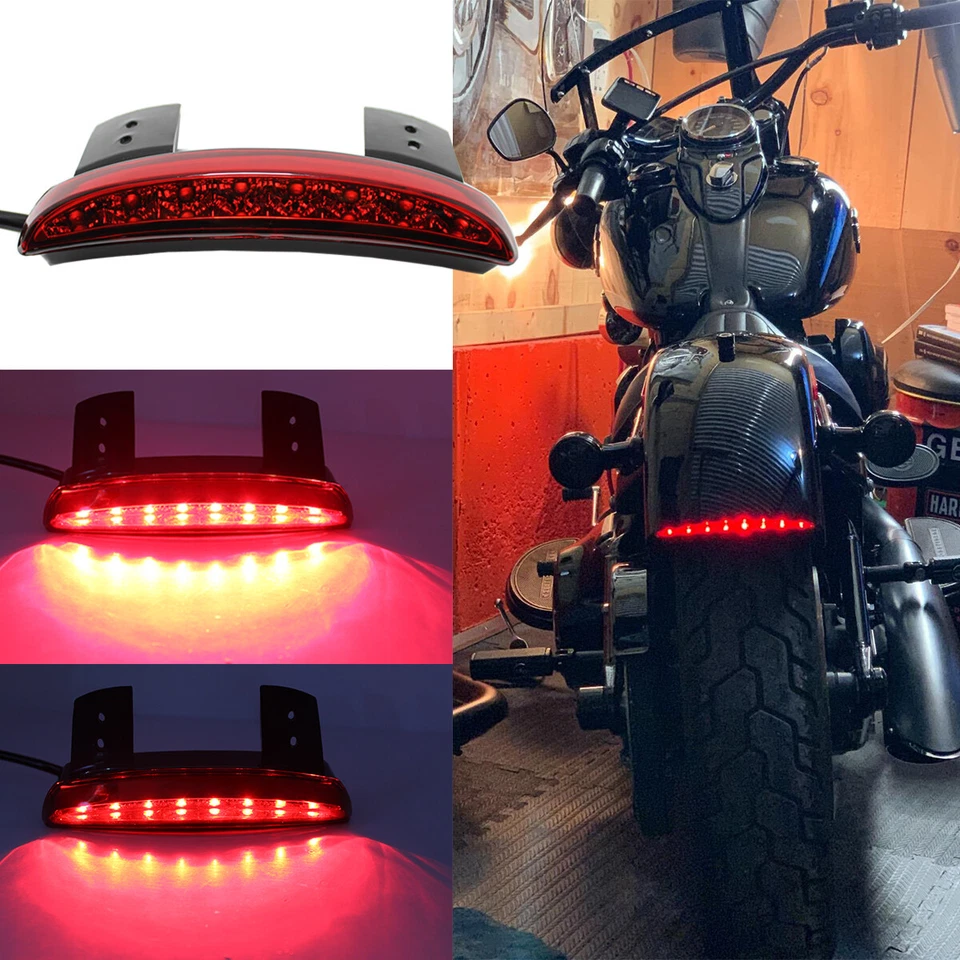 Luz de funcionamiento LED roja de freno para motocicleta Kawasaki Vulcan S VN 650 700 900 1500 Foto 2 de 4