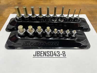 Snap-on Tools USA NEW 18pc Mix Drive Metric Stubby & Standard Hex Bit Socket Set