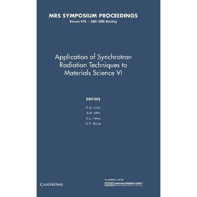 Applications Synchrotron Radiation Techniques to Materials Scienc  9781558996144