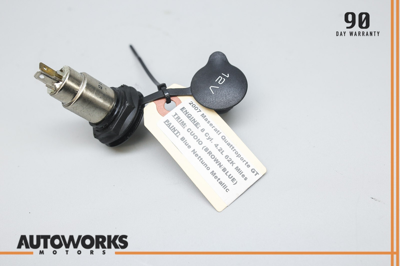 03-13 Maserati Quattroporte M139 12V DV Lighter Socket Power Outlet Port OEM
