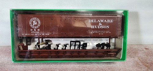 Delaware Hudson Railroad 50' techo redondo DD Box 25010 Bowser 55408 escala HO KIT | Zustand: New