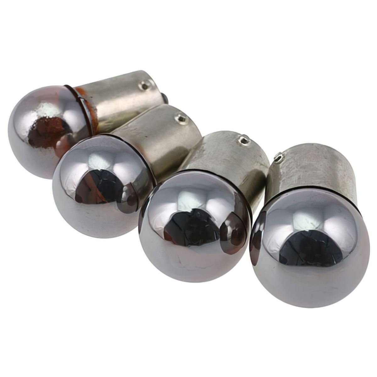 Kit 4 Lampadine Frecce STR8 BA15S 12 V 10 W Cromo Arancio