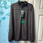 NWT Pebble Beach Dry-Luxe Performance 1/4 Zip Gray Pullover Men's Tee Size XL !