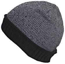 Best Winter Hats Adult Cuffed Variegated Color Rib Knit Beanie W/Faux Fur Lining