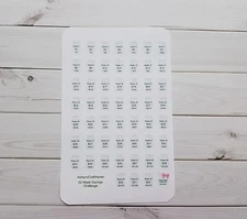 52 Week Savings Challenge Planner Stickers- Perfect For Any Planner