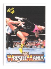 1990 Classic WWF Wrestlemania Bret Hitman Hart Greg The Hammer Valentine 87