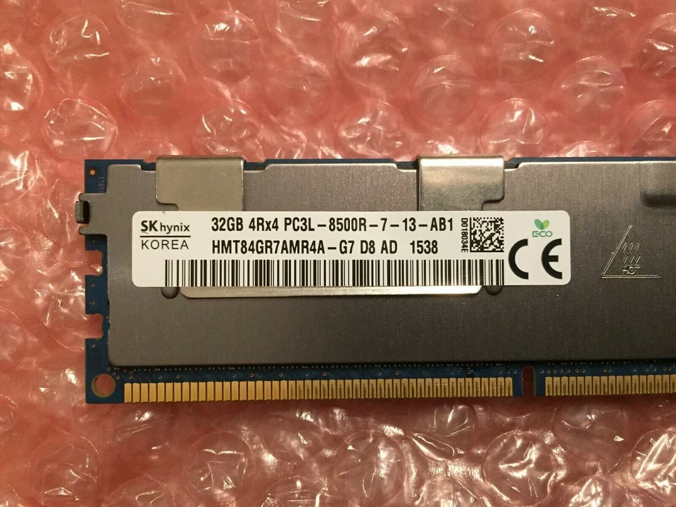 Hynix 32 GB 4Rx4 PC3L-8500R-7-13-AB1 / HMT84GR7AMR4A - G7 / Modulo di... - Immagine 2 di 3