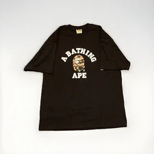 Bape 1rst Camp College T-shirt-black/camo ( X-Large)
