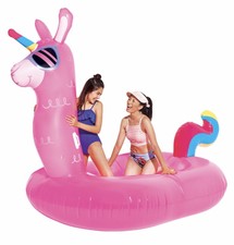 summer waves glitter sparkles mermaid island inflatable pool float