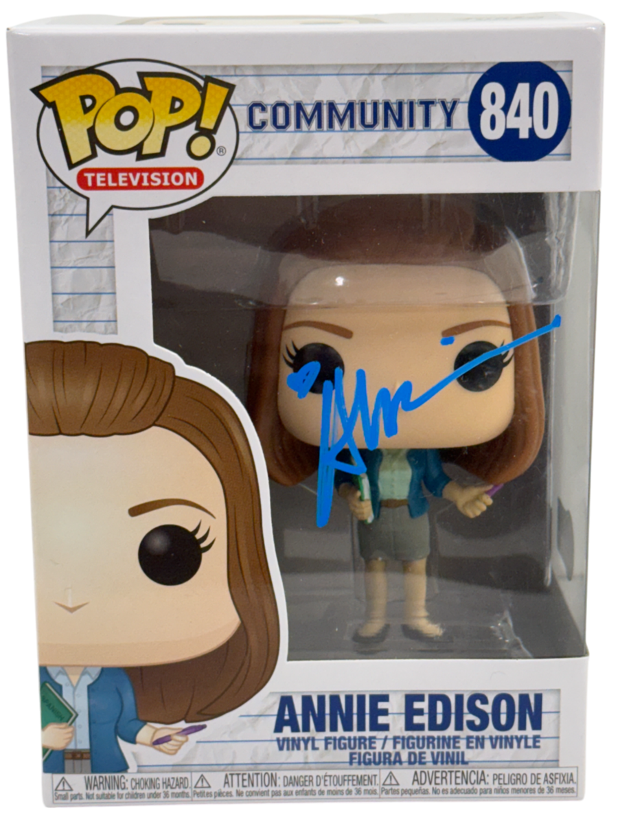 Alison Brie Signed Annie Edison Funko Community Authentic