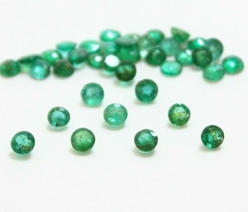 Natural Emerald Round, Oval, Octagon Faceted Loose Gemstones, Green Zambian #742 - Picture 3 of 29
