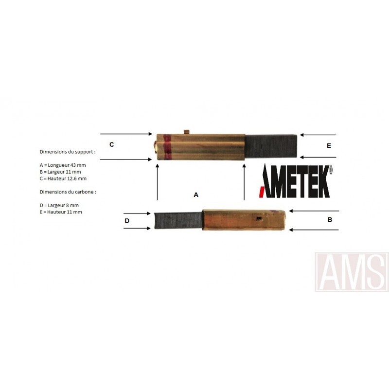 Moteur Ametek 122060 Duovac Sym-02e pièce aspirateur centralisé