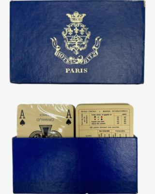 ヴィンテージ The Ritz Paris ホテル ダブルデッキ トランプ Vintage The Ritz Paris Hotel Double Deck Playing Cards | eBay