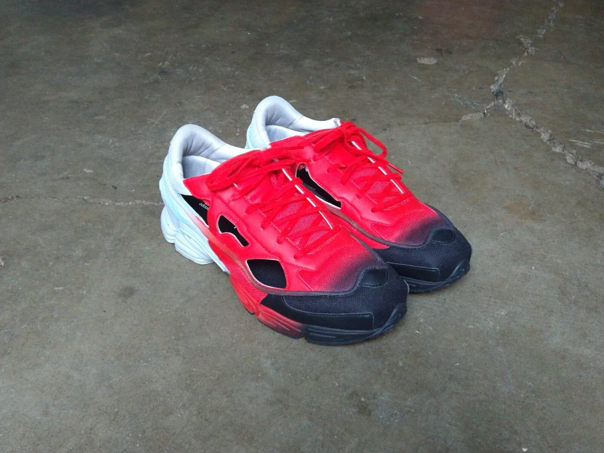 vinkel Pastor varemærke Adidas Raf Simons Ozweego Replicant Red Black Men&#039;s 12 Sneakers Shoes  EE7933 | eBay