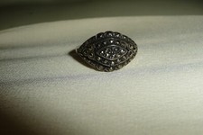 MARCASITES 925 SILVER TONE BAND Sz 6 199S
