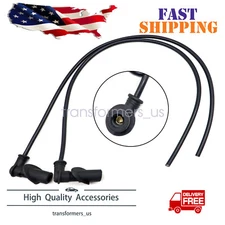 2PCS Ignition Coil Spark Plug Cap & Wire For 2002-04 Polaris Sportsman 600 700
