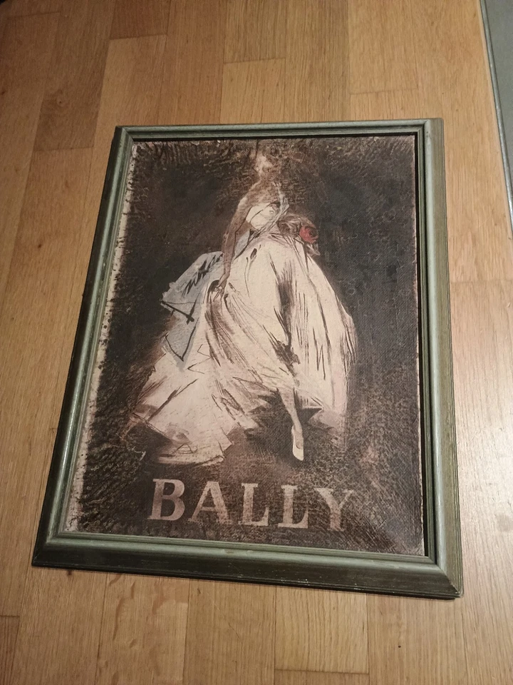 Bally Strukturdruck Bild nach Jacques Demachy "Bally" Fashion Poster, Gemälde 