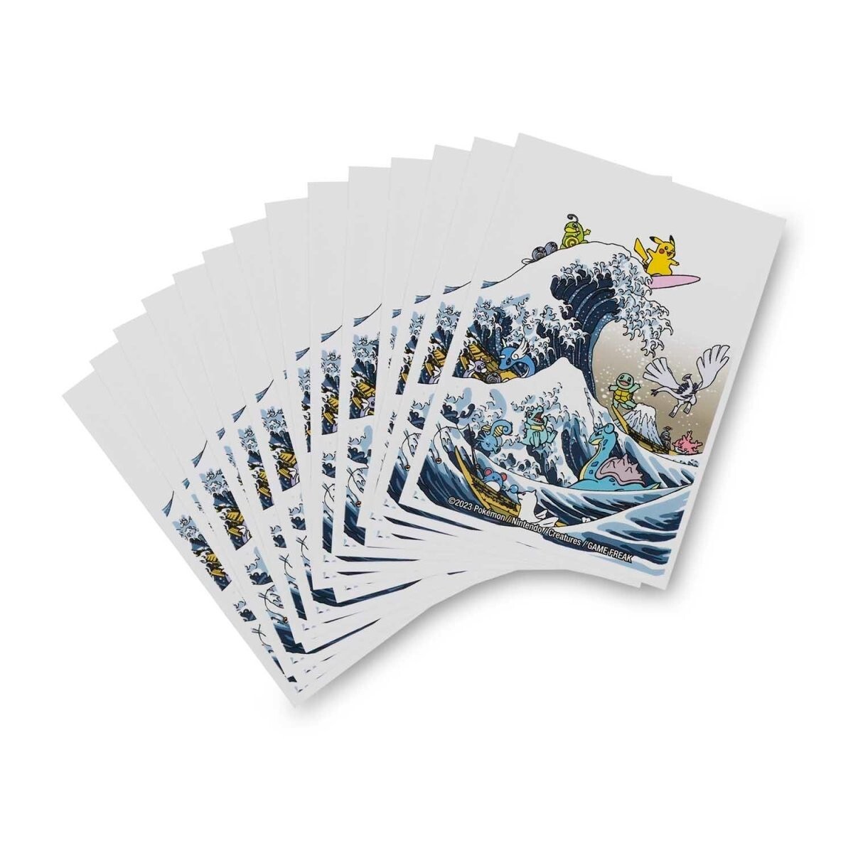 New Pokemon Center Great Wave Pikachu and Friends Card New Pokemon Center Great Wave Pikachu and Friends Card
