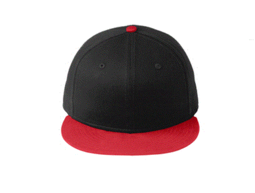 Cappello/cappello bianco New Era NE400 9Fifty nero/rosso tesa piatta posteriore a scatto - Foto 2 di 4