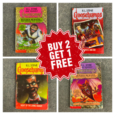 Goosebumps RL Stine HORROR Books CHOOSE Your TITLE Save Post Buy 2 Get 1 FREE 