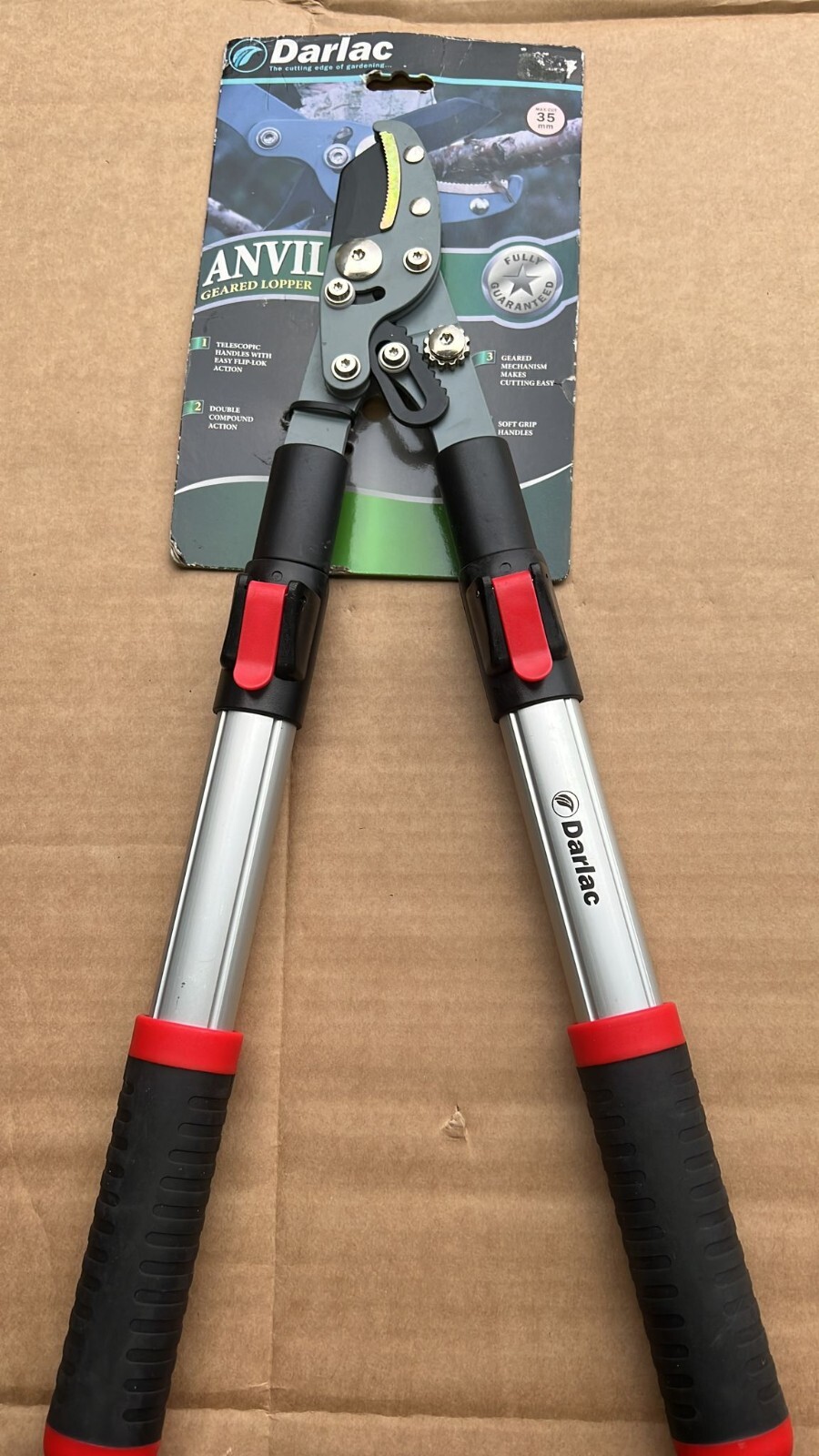 Darlac Telescopic Geared Anvil Lopper DP941 tree bush pruning Max Cut