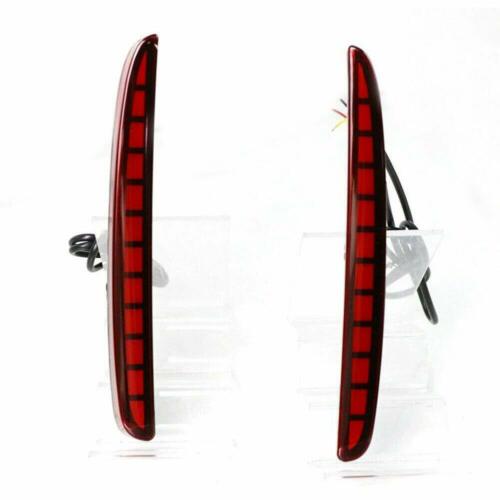Rear Bumper Reflector Brake Light w Sequential Turn Signal For Honda Civic 17-19 - Picture 6 of 10