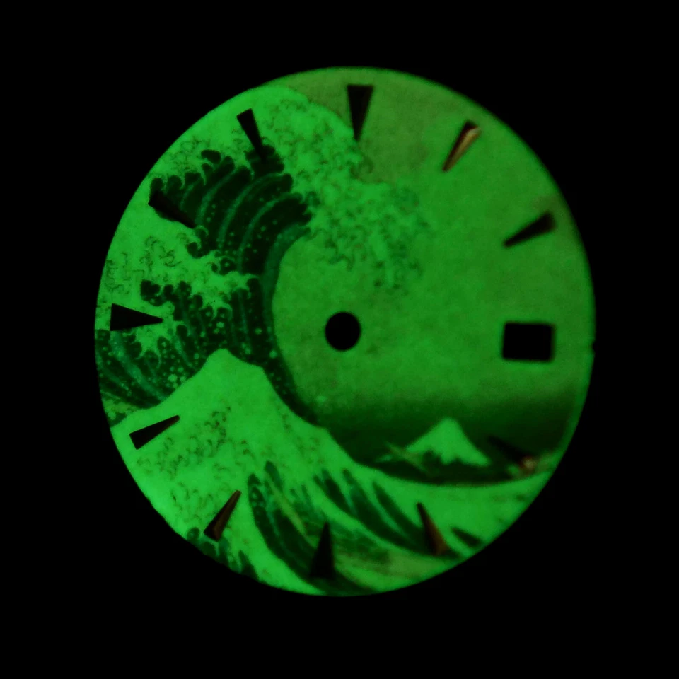 The Great Wave Kanagawa Dial For Seiko SKX, MOD part, for NH35, C3Lume, Dot - Image 3 of 4
