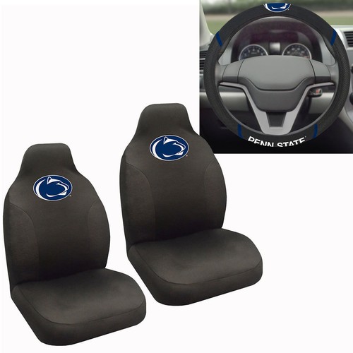 New NCAA Penn State Nittany Lions Car Truck Seat Covers & Steering