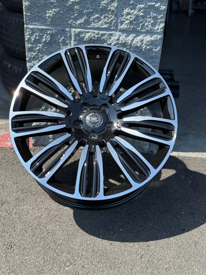 Llantas de máquina negras de 22 pulgadas neumáticos para Range Rover Land Rover Sport HSE nuevas Foto 4 de 4