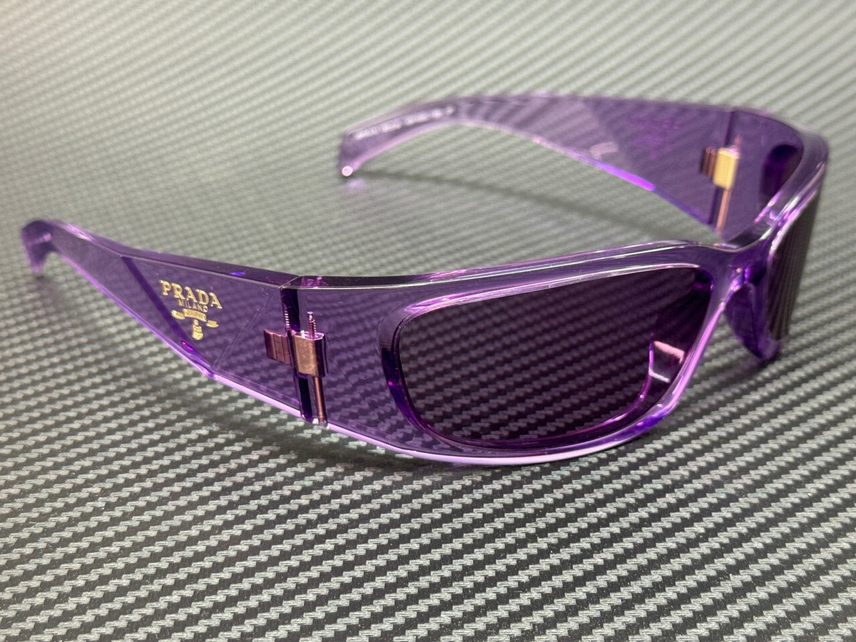 PRADA PR A14S 13R30G Transparent Ametyst Purple Unisex 60 mm