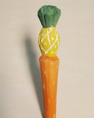 Pineapple Wooden Pen Hand Carved Wood Ballpoint Hand Made Handcrafted V108