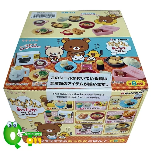 Rare 2013 Re-Ment Rilakkuma Warm Dishes Rice Full Set of 8 pcs