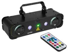 Eurolite LED Compact Multi FX Laser Bar Lichteffekt Strobo UV DMX Fernbedienung