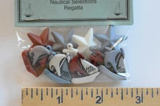 Regatta  / Dress It Up Nautical Shank Buttons / Ocean ~ Sea / Ships & Anchors