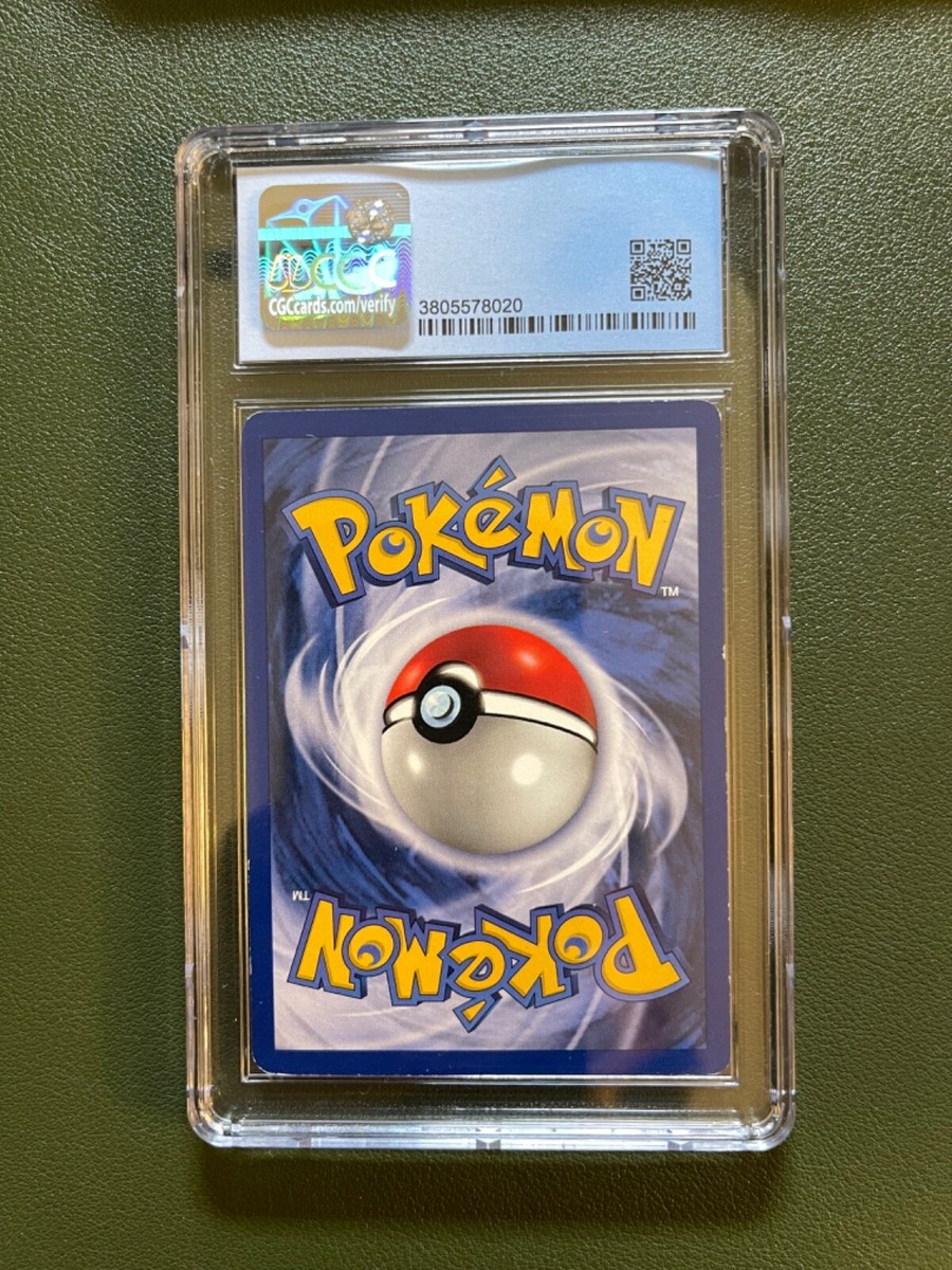 Pikachu 58/102 Base Set Shadowless Pokemon CGC graded 7 red cheeks