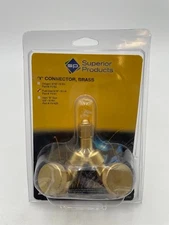 Superior Products Y Connector, Brass Fuel Gas 9/16'-18 LH Part#YV-51