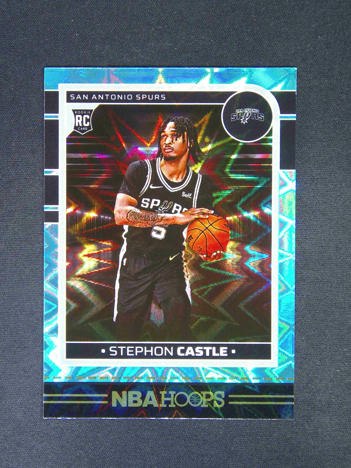 2024-25 Panini Hoops Stephon Castle #234 RC Rookie Teal Explosion