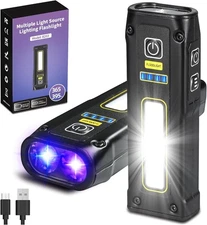 DARKBEAM UV Flashlight – 365+395nm Blacklight, USB-C Rechargeable, Magnetic, H