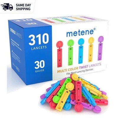Universal Fit 30 Gauge Lancets - 310 Count for Effortless Blood Sugar Testing