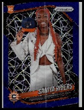 2025 Panini Prizm WNBA #150 Saniya Rivers Blue Velocity Prizms