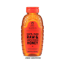 Nate'S 100 Pure, Raw  Unfiltered Honey - Award-Winning Taste, 16Oz. Squeeze Bo