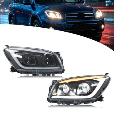 LED Headlights for Toyota RAV4 2009-2012 DRL Projector Front Lamps Assembly