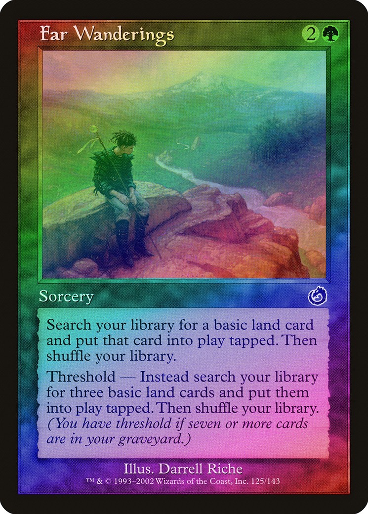 Far Wanderings FOIL Torment NM Green Common MAGIC THE GATHERING CARD ABUGames